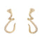 Boucles d'oreilles Boucles d'oreilles Pasquale Bruni "Snake" or rose, diamants. 58 Facettes 33835