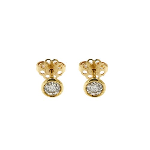 Boucles d'oreilles Boucles d'oreilles or jaune diamants 58 Facettes 36135