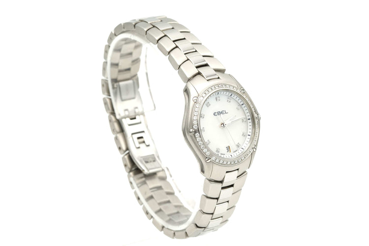 Montre Ebel - Montre Classic Sport 9953Q2S - Nacre et diamants 58 Facettes M0069