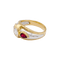 Bague 51 Bague or, platine, diamant, rubis. 58 Facettes 34341