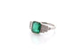Bague 55 Bague vintage émeraude de 2,65cts et diamants 58 Facettes 26487-26573