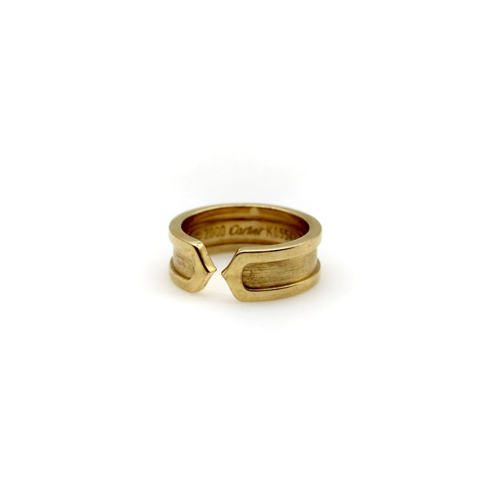 CARTIER - Vintage gouden dubbele C-ring
