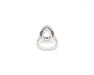 Bague Bague en or blanc avec aigue-marine et diamants 58 Facettes