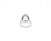 Bague Bague en or blanc avec aigue-marine et diamants 58 Facettes
