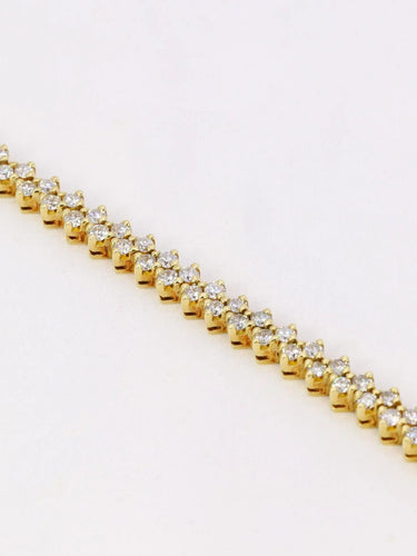 Bracelet Bracelet rivière de diamants or jaune 4,8 carats 58 Facettes 950
