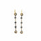 Boucles d'oreilles Boucles d'oreilles pendantes en or antique, platine et argent avec diamants 58 Facettes