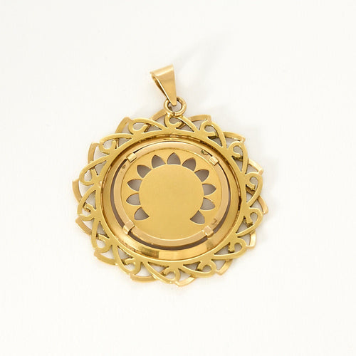 Pendentif Médaille/Pendentif vierge ancien en or jaune 58 Facettes