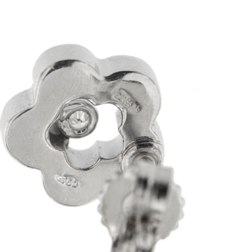 Boucles d'oreilles Boucles d'oreilles fleurs avec diamants 58 Facettes 27897