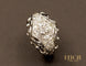 Bague 52 Bague 1950 Diamants et Or Blanc 58 Facettes A9839