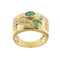 Bague Bague avec émeraudes et diamants 58 Facettes 34295