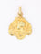 Pendentif Médaille Art Nouveau femme de profil or jaune 58 Facettes 1153.8