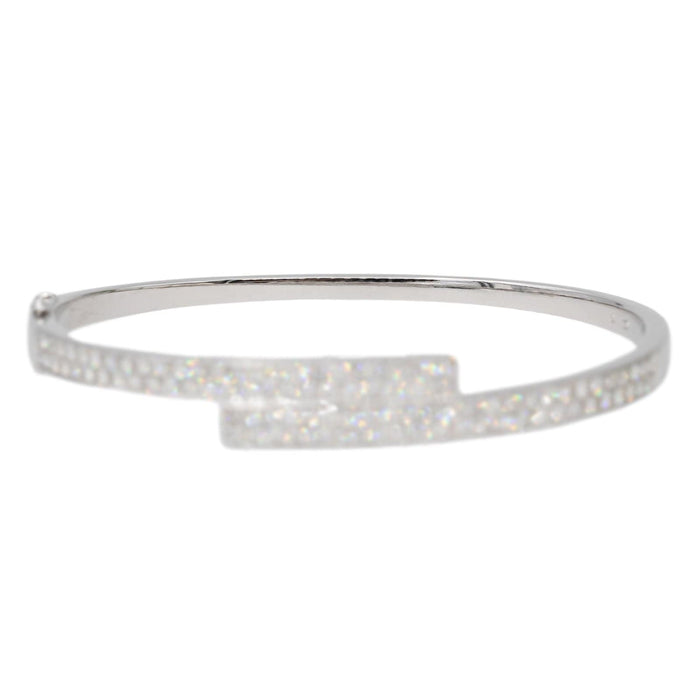 Bracelet Bracelet Jonc Or blanc Diamant 58 Facettes 2999635CN