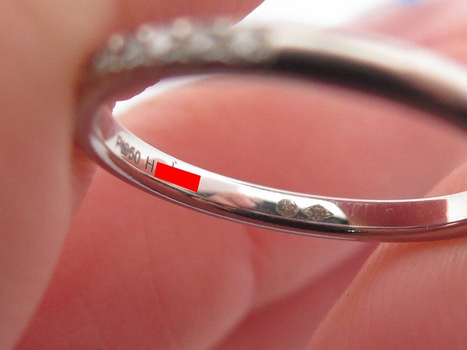 Ring PIAGET Ehering aus Platin und Diamant