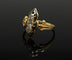 Bague Bague victorienne ornée d'émaux noirs et de diamants 58 Facettes
