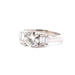 Bague 53 Bague or blanc diamant 0,99ct I/VS1 58 Facettes 26336-26229