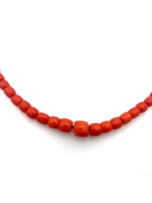 Collier Collier corail de Sardaigne et fermoir doré 58 Facettes