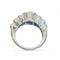 Bague 50 Bague jonc en or blanc, saphir 58 Facettes 340