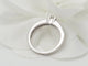 Bague 51 Bague solitaire en or blanc et diamant de 0,28 ct 58 Facettes F4581