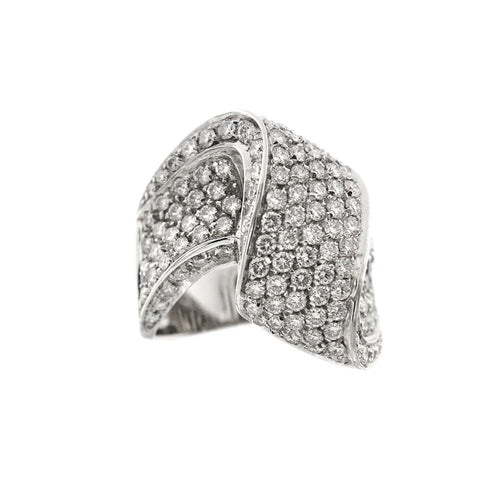 Bague 55 Bague Onde diamants 58 Facettes 19851