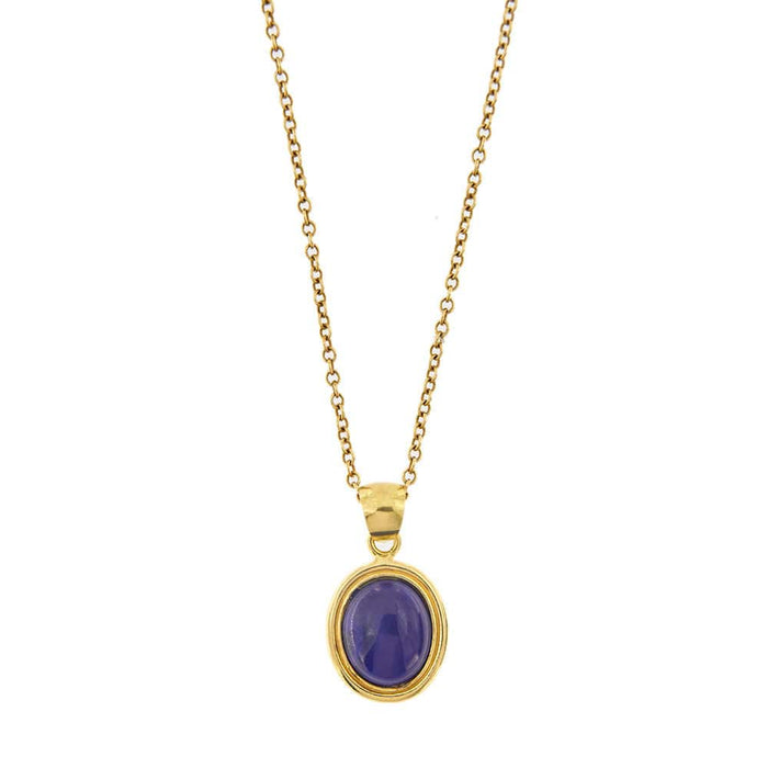 Collier Collier avec pendentif lapis-lazuli 58 Facettes 33597