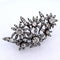 Broche Spilla antica en or jaune 18 kt et argent avec diamants anciens 58 Facettes