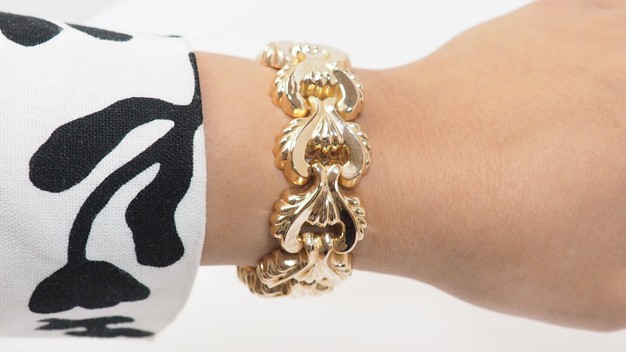 Bracelet 16cm Bracelet Tank en or jaune 58 Facettes 32571