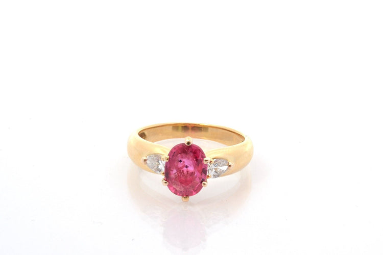 Bague 54.5 Bague d'occasion rubis de 1,67cts en or 18k 58 Facettes 27166-27136A