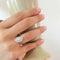 Bague 47 Bague Marquise or blanc et diamants 58 Facettes INV032
