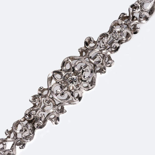 Broche Oro Bianco Spilla “vintage” in oro bianco 58 Facettes SPL28