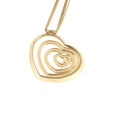 Collier CHOPARD - Collier HAPPY SPIRIT or jaune, diamant 58 Facettes BO/250014