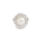 Bague 55 Bague Marguerite or gris, perle 10mm, diamants 58 Facettes B368