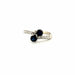 Bague 56 Bague Toi et Moi Or Blanc 18k Saphirs & Diamants 58 Facettes 30-GS29236-06