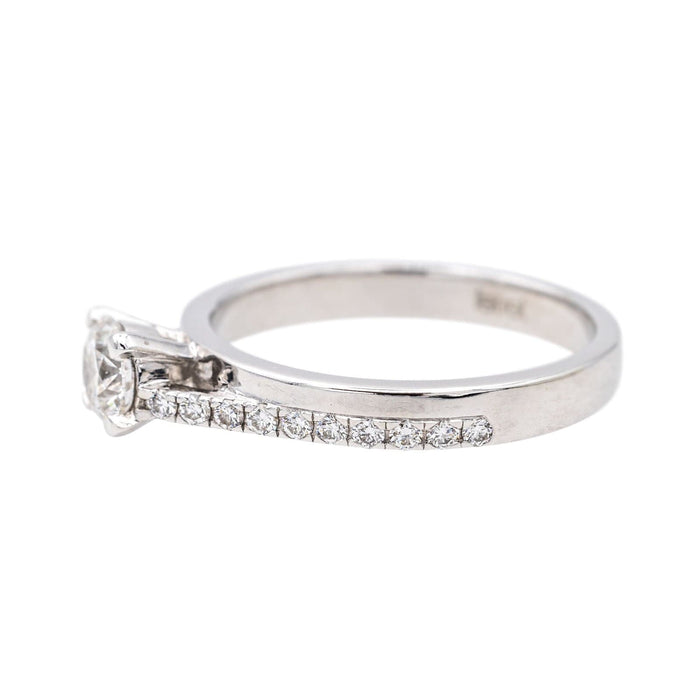 Bague 50 Bague Solitaire Or blanc Diamant 58 Facettes 3694714CN