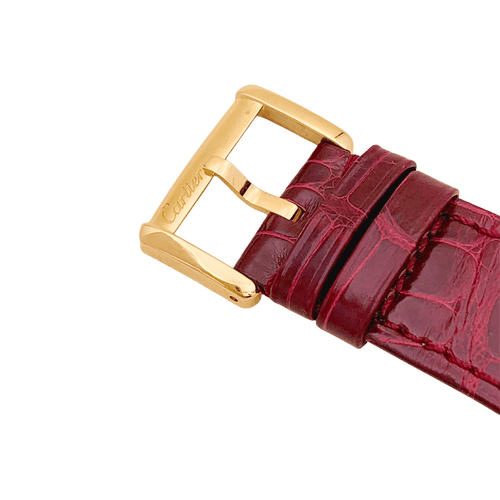 Montre Montre Cartier, "Tank Divan", or jaune et diamants. 58 Facettes 34640