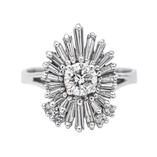 Bague 56 Bague Or blanc Diamant 58 Facettes 3904031CN