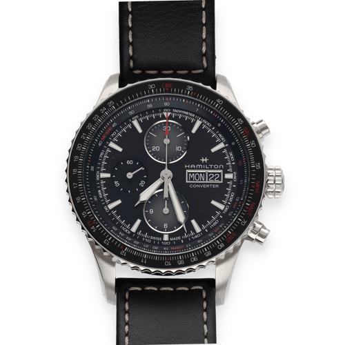 Montre Montre Hamilton Khaki Aviation Converter Chronographe Automatique Acier – Réf. H767260 – 45 mm 58 Facettes FB10840