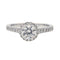 Bague 54 Bague Solitaire Or blanc Diamant 58 Facettes 578821RV