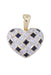 Pendentif Pendentif coeur or jaune saphirs et diamants 58 Facettes 089561