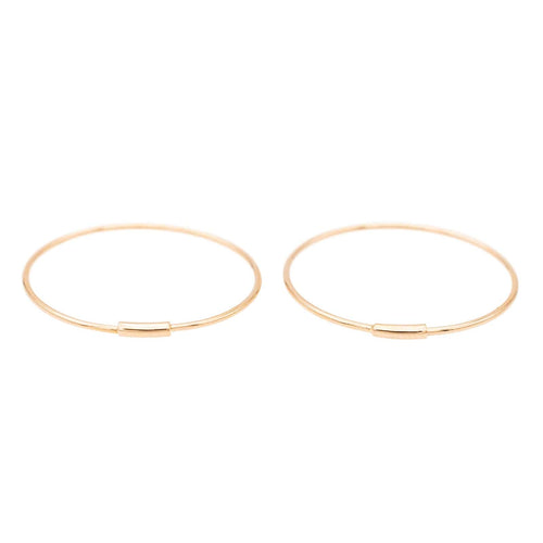 Boucles d'oreilles Ginette NY Boucles d'oreilles Créoles  Or rose 58 Facettes 2678584CN