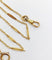 Chaîne giletière de montre antique or jaune 18k maillons finement travaillés (circa 1900) 58 Facettes A05186