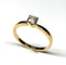 Bague 53.5 Bague solitaire en or jaune avec diamant taille brillant 58 Facettes E09