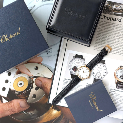 Montre CHOPARD - Montre Classic Or Rose Réf. 163154-5201 + Boîte + Manuel 58 Facettes