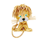 Clip Van Cleef & Arpels, "Lion Ebouriffé", or jaune, émeraude, diamants. 58 Facettes 33983
