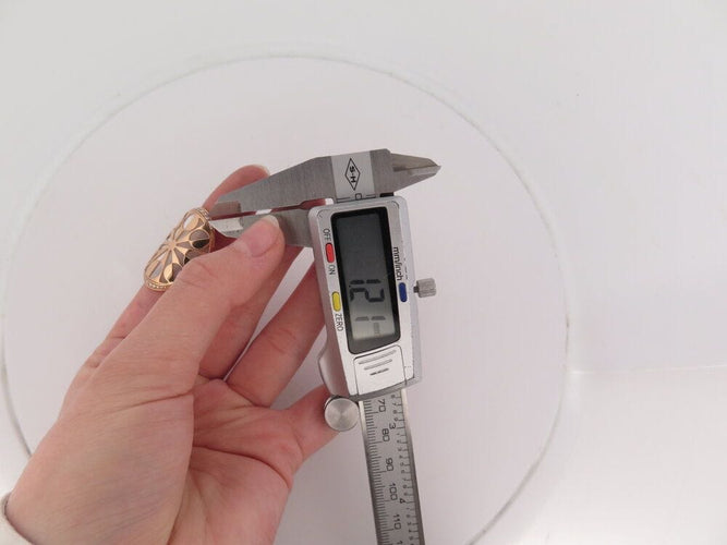 Bague 52 bague BULGARI intarsio nacre t52 en or rose 18k 14.3gr serti diamants 58 Facettes 267206