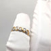 Bague 54 Bague en or jaune et blanc et diamants 58 Facettes