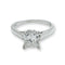 Bague 50 Bague solitaire avec diamant en platine 58 Facettes