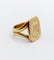 Bague 54 Chevalière antique or jaune monogrammée "Esto vir" 58 Facettes A05725