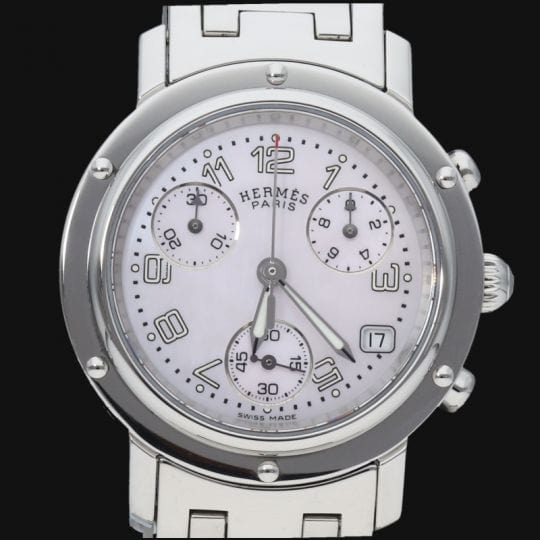 Montre Hermes Montre Clipper Chronograph 58 Facettes MT40420