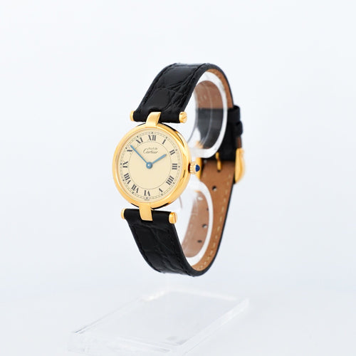 Bracelet CARTIER - Must Vendôme - Lemon roman dial - SM 58 Facettes