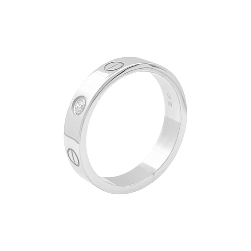 54 Bague Cartier "Love" or blanc, diamant. 58 Facettes 34458